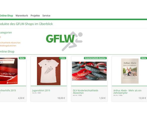 Der Online-Shop in neuem Design