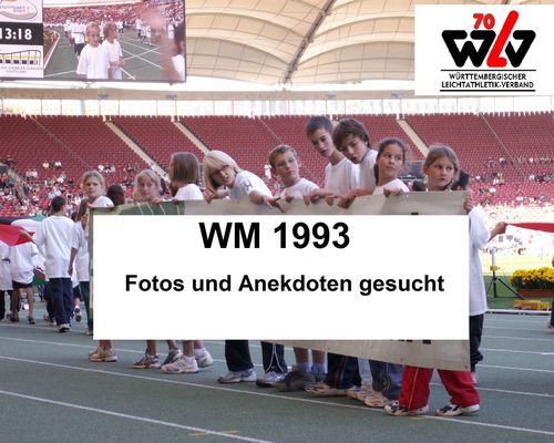 WM 1993: Fotos und Anekdoten gesucht