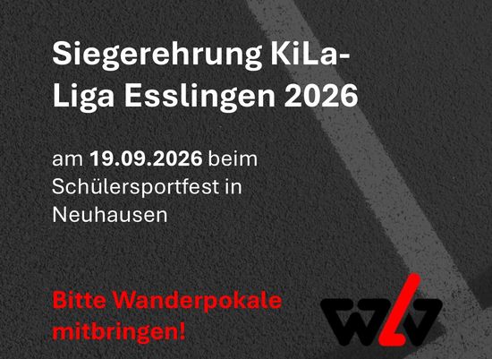 Siegerehrung KiLa-Liga Esslingen 2026